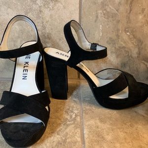 Lalima Black Anne Klein Platform Sandals